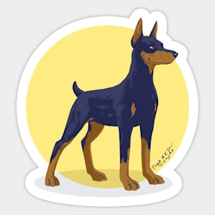 Doberman pinscher Sticker